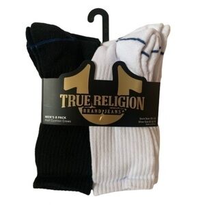 NWT. TRUE RELIGION Men’s 8 Pack Crew Socks